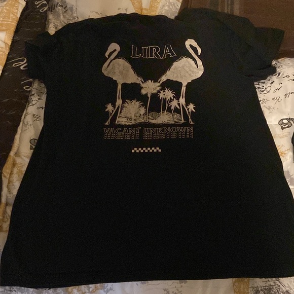 Lira black large used graphic men’s T-shirt - Picture 2 of 2